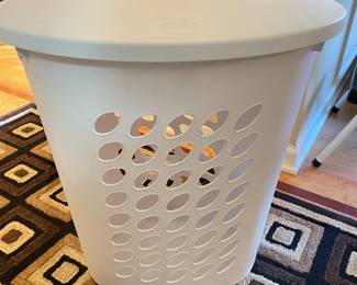 White Lidded Laundry Basket:  was $10, NOW $8