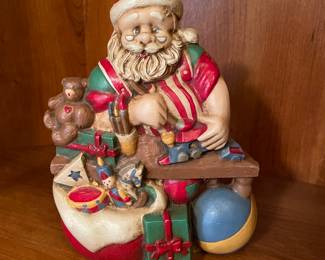 Midwest Cannon Falls Cast Iron Doorstop Santa Toy Workshop, 9"H x 7"W,  was $44, NOW $34