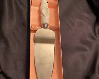 Porcelain handle cake server,  was $9, NOW $5