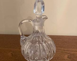 Vintage Cut Glass Crystal Oil/Vinegar Cruet,  was $12, NOW $8