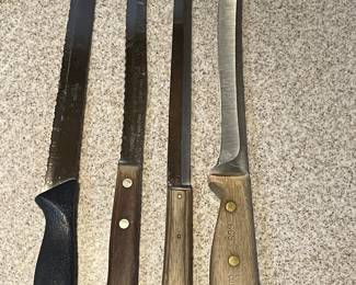 Four Kitchen Large Knives:  was $12, NOW $7