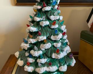 VTG Ceramic lighted Christmas tree, was $75, NOW $58