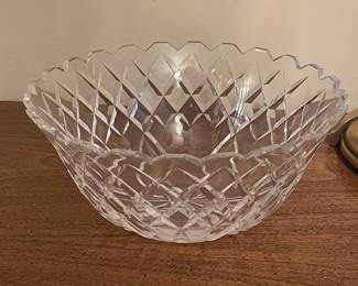Vtg Waterford Crystal Bowl, 9" diameter x 4"H,  was $65, NOW $45