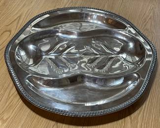 Large Silver Plate Serving Platter, 18" x 18",   was $14, NOW $12