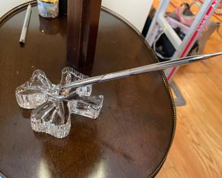 Vtg Waterford Shamrock Desk Pen Holder,  9"H x 4"W,  was $40, NOW $30
