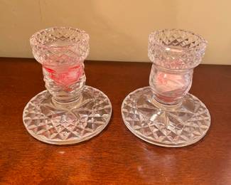 Pair of Waterford Glandore Candle Holders, 3.5"H, was $30, NOW $20