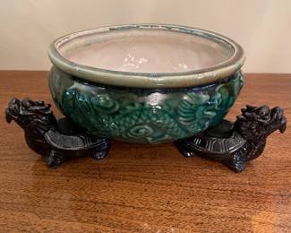 3 mythical dragon bowl/planter, 8"D x 4.5"H,  was $32, NOW $22