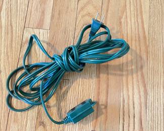 Green ext cord, $1