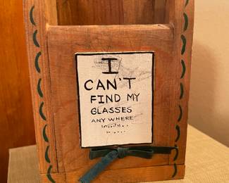 The Answer to Missing Glasses Holder, was  $8, NOW $5