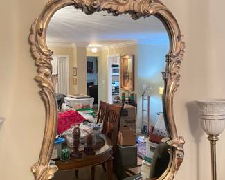 Vtg Gold gilt ornate mirror, 30"W x 45"H,  was $275, NOW $175