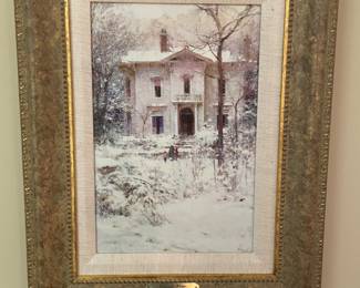"Victorian Winter", Richard Schmid,  approx 24" x 18", 
was $150, NOW $99