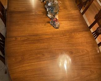 Additional view of the top of the dining table ~