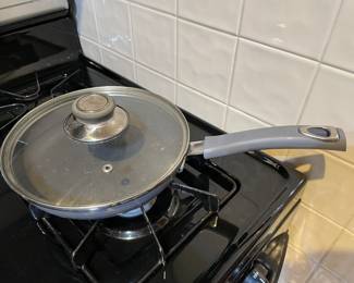 Grey skillet w/lid,  was $9, NOW $6