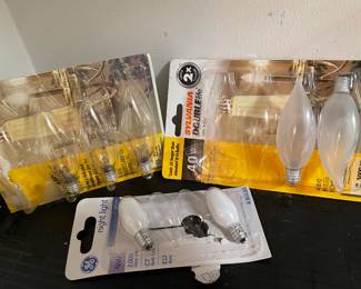 Night Light / 40W Candelabra Bulbs:  was $6, NOW $4