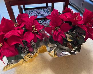 Pair of Poinsettia Plants,   was $10 , NOW $6