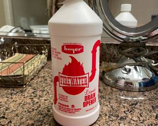 Firewater Drain Opener, was $4, NOW $2
