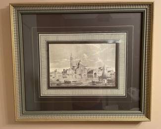 Venice framed and matted print, 27"W x 23"H,  $35