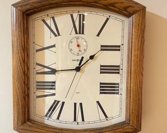 Howard Miller wood wall clock, 612244, 14"W x 16"H,  was $38, NOW $24