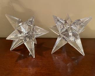 Rosenthal 9 point crystal star candle holder, was $20, NOW $14