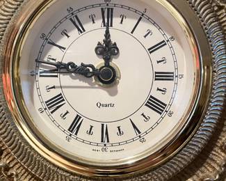 Closeup view of the clock face ~