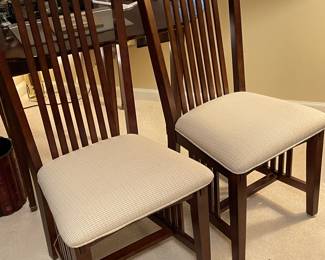 Pair of Mission Style dining chairs, was $99, NOW $70
