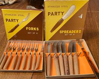 Vintage party forks and party spreaders,  was $5 each, NOW $3 each
