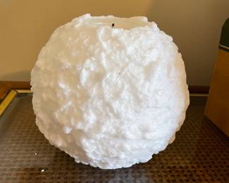 Snowball candle, 6",  was $10, NOW $6