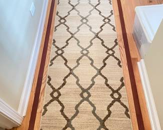 Beige/ grey /brown runner, 7'6" x 24"W,   was $75, NOW $58