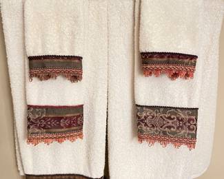 Twin Set of  Fringed Towels:  was $14, NOW $10