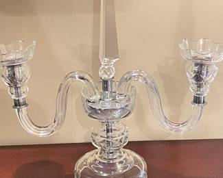 Additional view of crystal candelabra ~