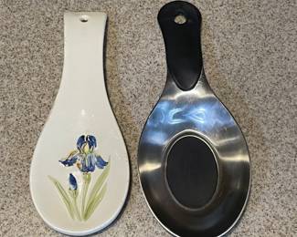 Ceramic Spoon Rest And Metal spoon rest, was $5 each, NOW $4 each