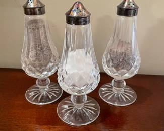 Waterford Crystal Lismore Salt Pepper Shakers,  $10 each