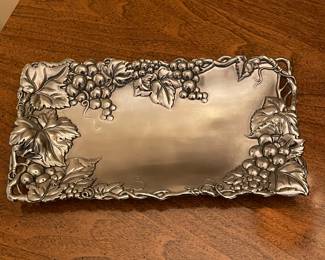 Arthurs Court rectangle silver tray,  12"W x 6"D,  was $18, NOW $10