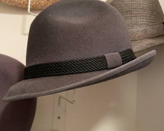 Grey rope detail wool felt hat, was $10, NOW $8