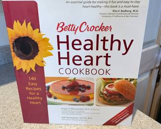 Betty Crocker Healthy Heart Cookbook, was $6, NOW $4