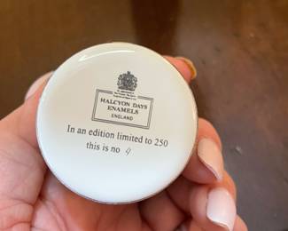 Stamp on bottom of Halcyon box ~