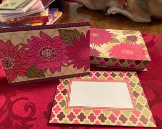 Box of floral card & envelope set,  $5