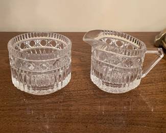 Crystal Creamer & Sugar, was $12, NOW $8