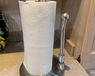 Silver Metal Paper Towel Holder,  was $12, NOW $8