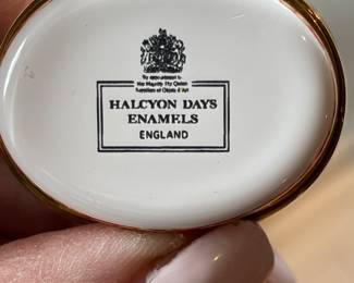Stamp on Halcyon trinket box ~