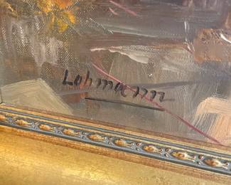 Signature on oil painting ~