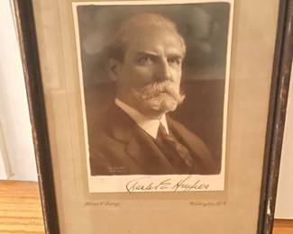 Vintage Charles Hughes framed photo, signed, 12"H x 8"W,  was $225, NOW $150