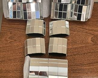  Vintage Mirrored Napkin Rings, 4 sets of 4 available, was  $6 per set of 4., NOW $4