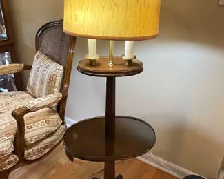 Antique 2-tier Lamp Table, 53"H x 18"W x 12"D,  was $115, NOW $50