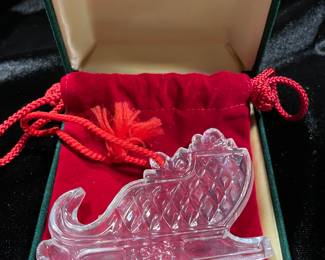 Waterford Memories Ornament Collection Sleigh, 1998, was $20, NOW $14