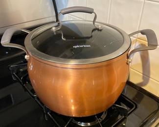 Epicurious copper stock pot, was $18, NOW $12