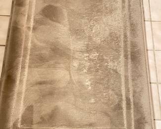 Plush cushy beige bath mat, 3 available,  was $9 each, NOW $7 each