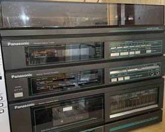 Panasonic Turntable, Tuner, Equalizer, Cassette Player, and speakers, was  $60, NOW $40