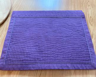 Set of 6 purple placemats,  was $6, NOW $4