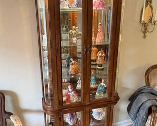 Glass Curio cabinet, 78"H x 36"W x 12"D,  $275